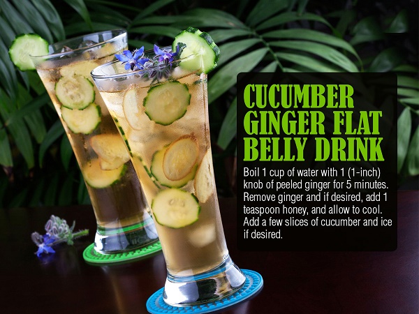 Cucumber-Ginger Flat Belly Drink