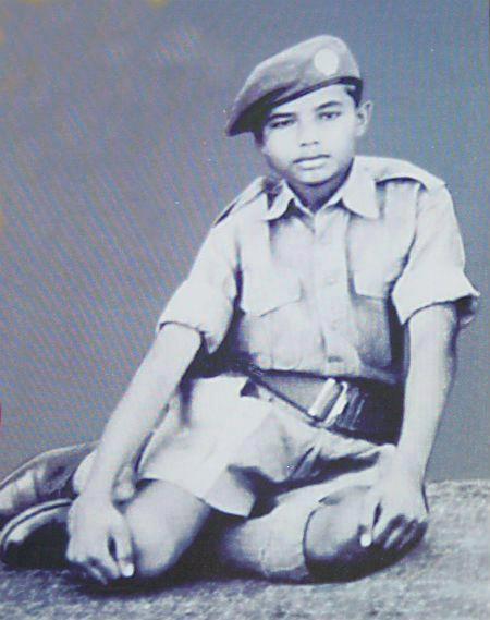 Shri Narendra Modi in NCC during his childhood days