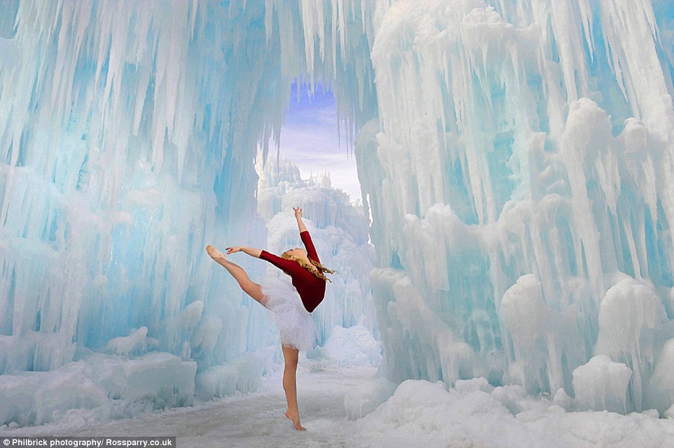 Jay claims not to go 'looking for trouble' but sets up shoots in the most weird and wonderful locations, including ice cliffs, steep snow slopes and even underwater