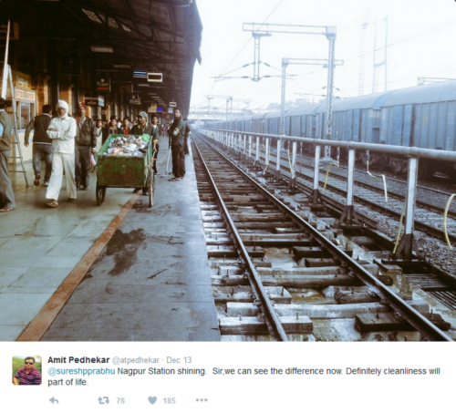 indian railways clean india