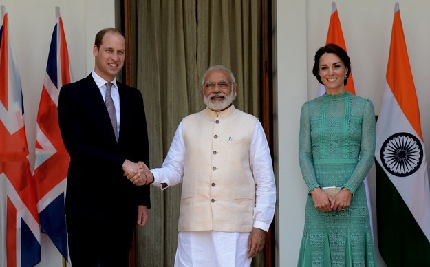 On 12 April, the prince met prime minister Narendra Modi and posed for photographers with the customary handshake.