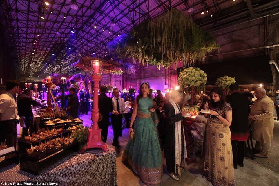 A wide selection of Indian delicacies were on offer to guests during the marathon celebration which will conclude tomorrow