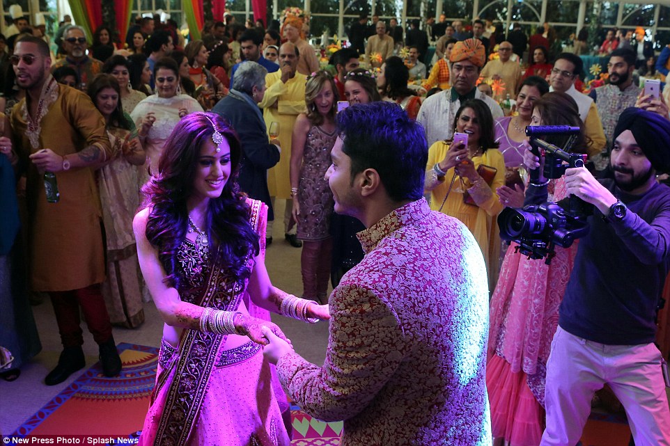 The groom's father Mr Mehta, also known as Yogi, posted on his Twitter account earlier in the week about the wedding calling the event a 'magical RORO wedding'�