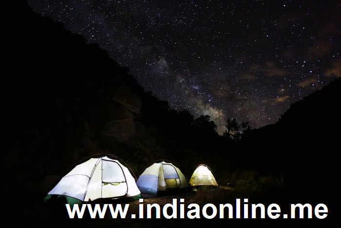 Camp under the open sky in Ladakh