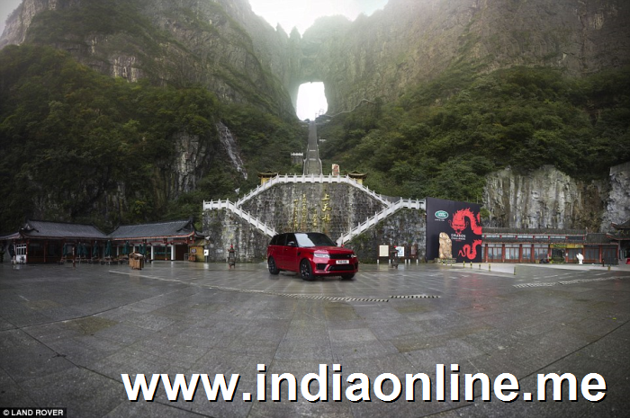 How steep is the route? Here's the enormous task the electrified Range Rover took on