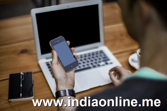 Smartphone Addicted Person Holding His Phone