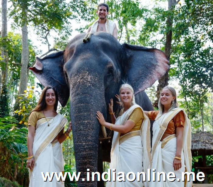 Kasavu Saree is the dress of the native women in Kerala 