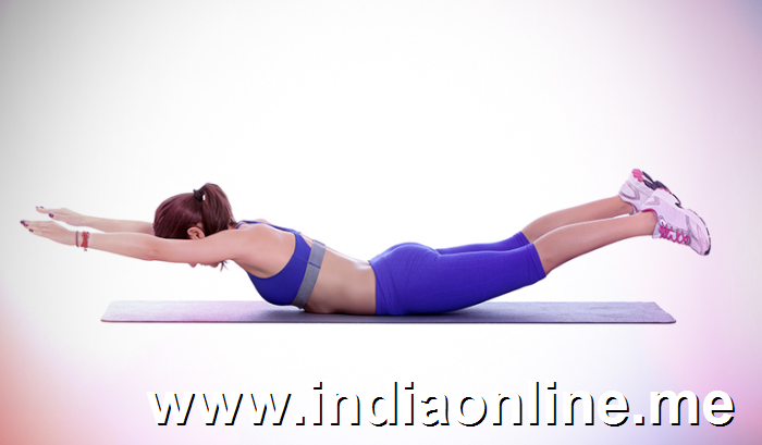 This exercise works on the buttocks.