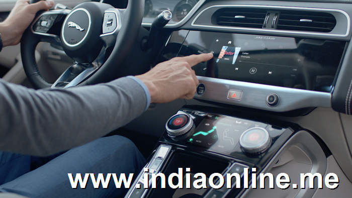 The advertorial for the Jaguar i-Pace, pictured above, appeared to endorse the idea that busy professionals could use the sophisticated system to organise their day