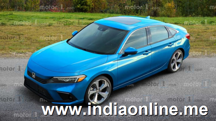2022 Honda Civic Sedan Rendering Blue